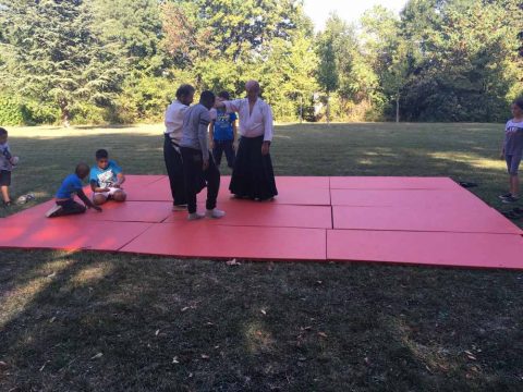 Démonstrations de la section Aikido de la MJC